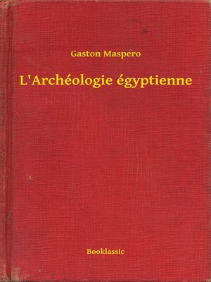 cover image of L'Archéologie égyptienne
